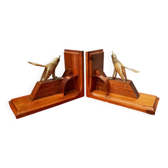 Pair of art deco bookends