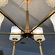 Brass and glass chandelier 1970