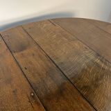 18th-century oak Gateleg drop-leaf dining table