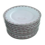 10 Limoges porcelain flat plates
