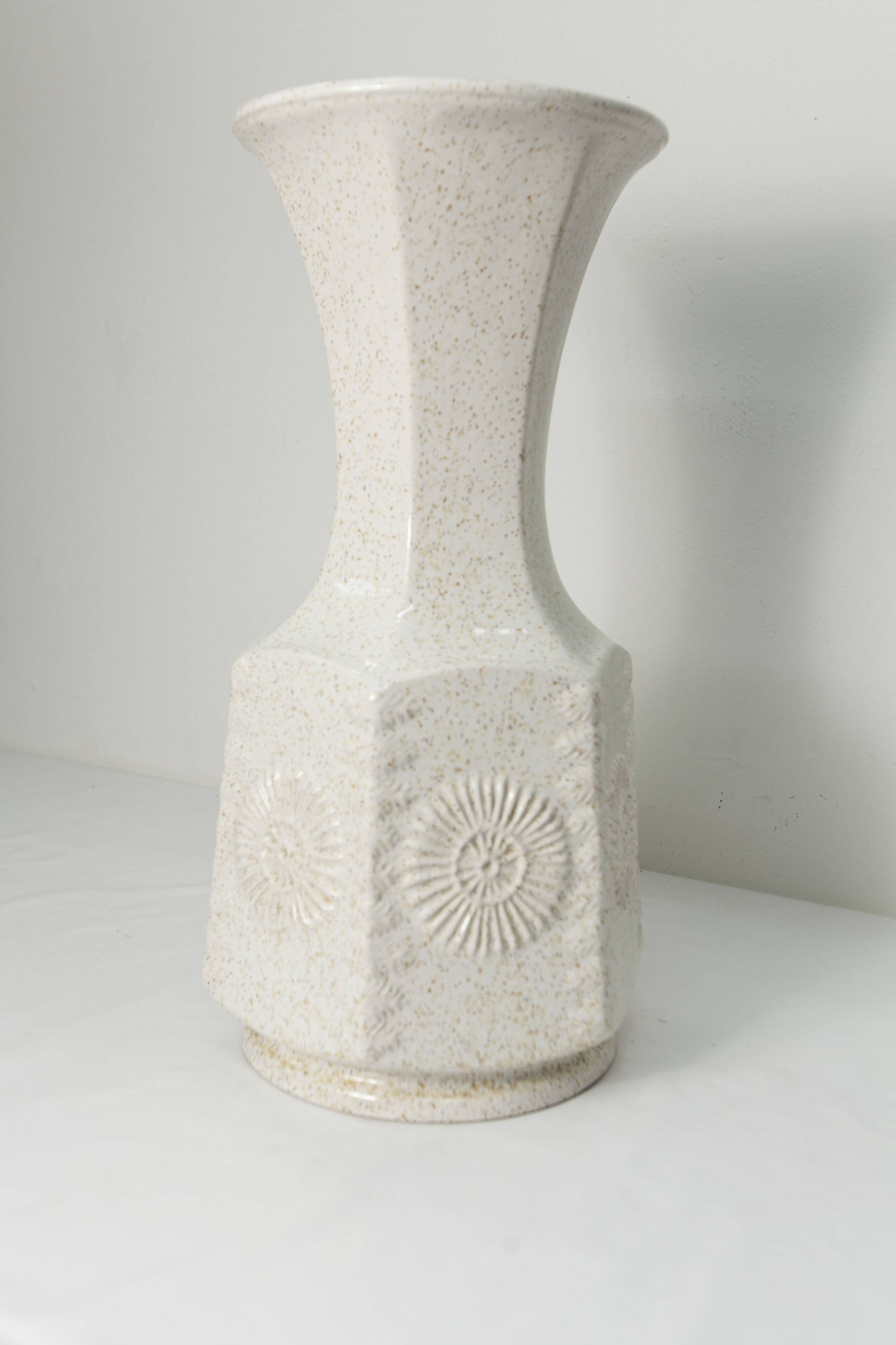 Grand vase céramique 1960 allemand 50cm