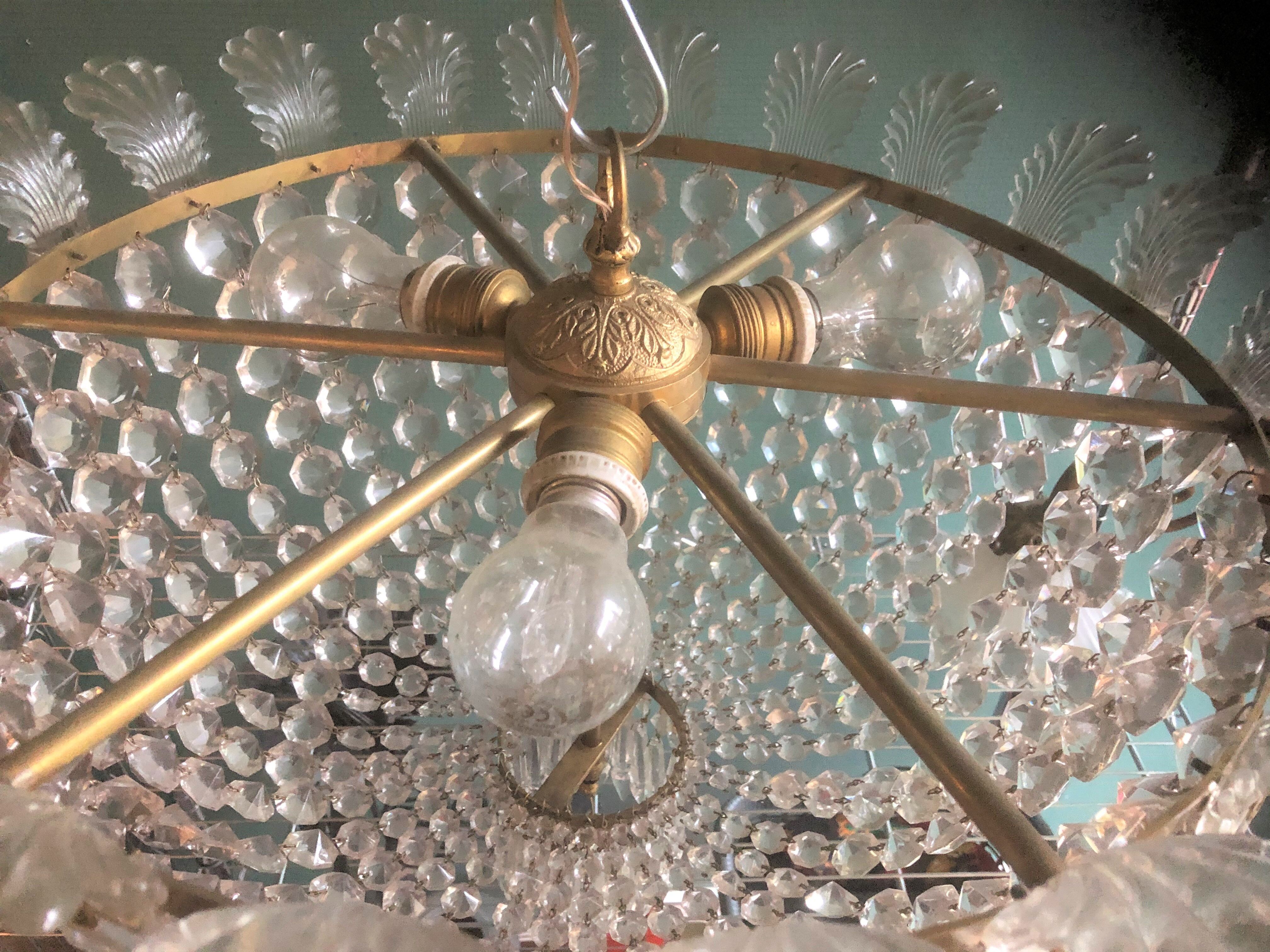 Former grand lustre dome stamped plaster