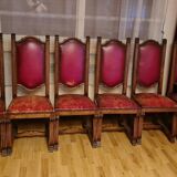 Dining table + 6 Renaissance style chairs
