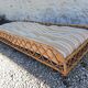 Lit en rotin vintage 1 place marque Ondaflex