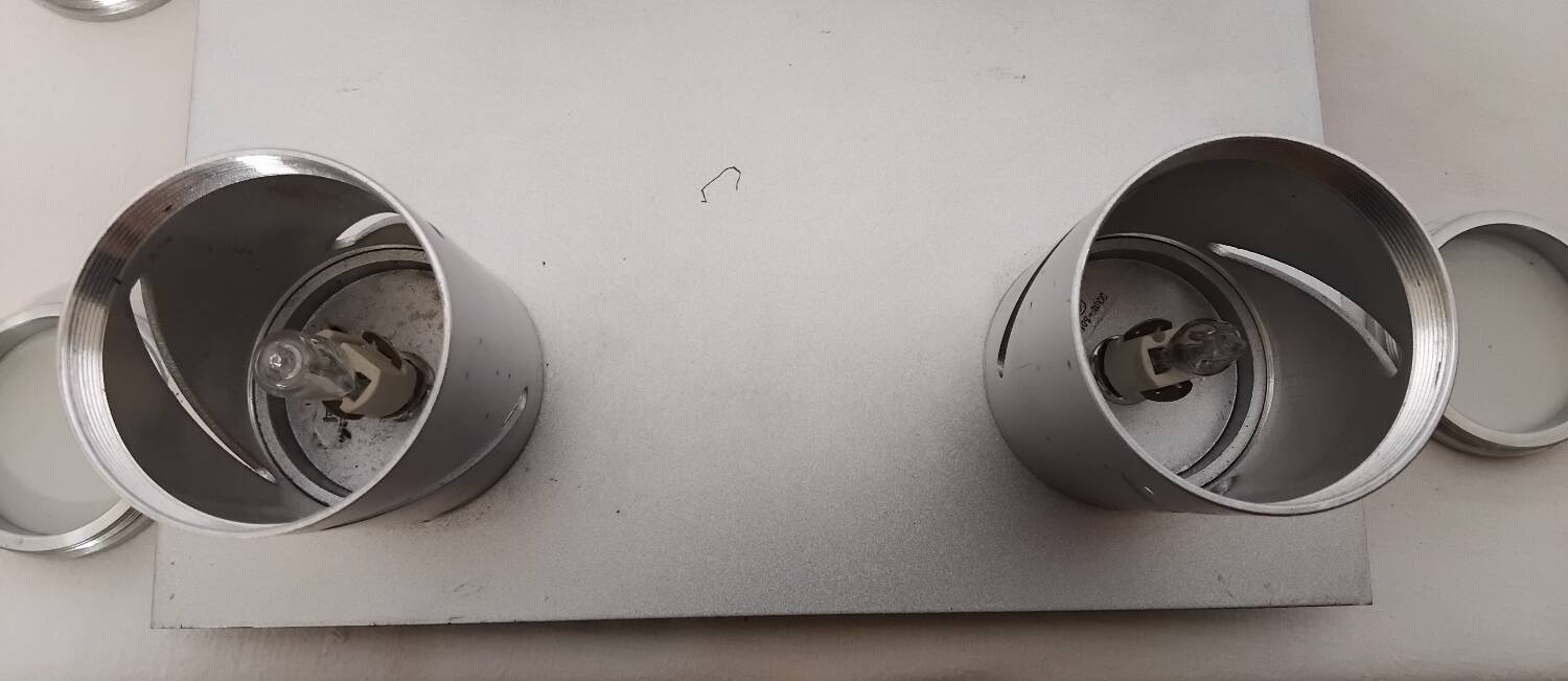 Paire de plafonnier en métal