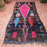 Carpet ancient azilal vintage Moroccan Berber 290 x 125 cm