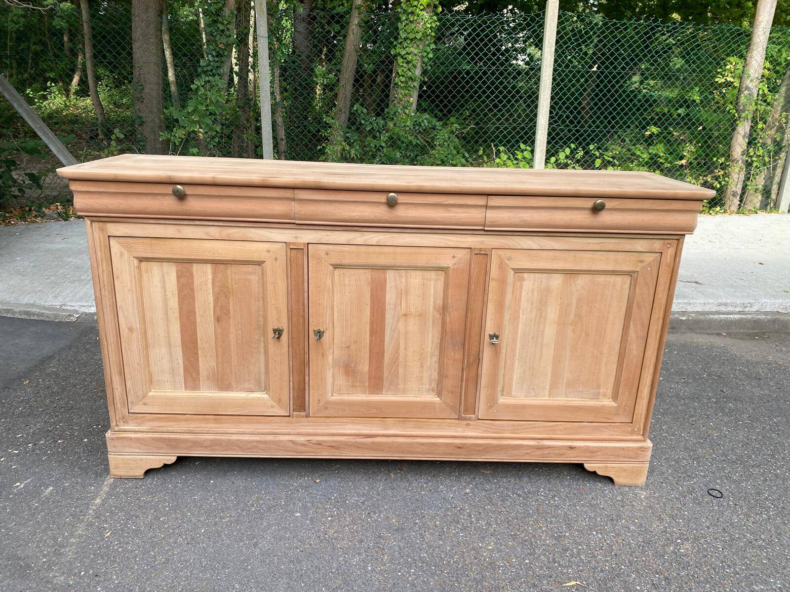 Louis Philippe stripped mahogany sideboard Vecchio Arredo Italy