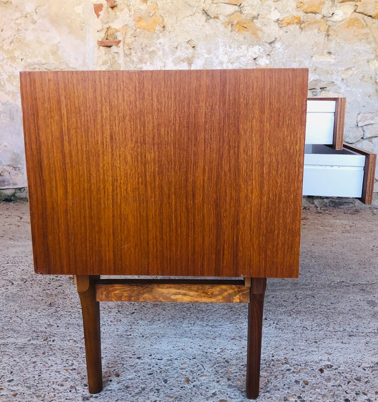 Teak bass row, Scandinavian style circa 60