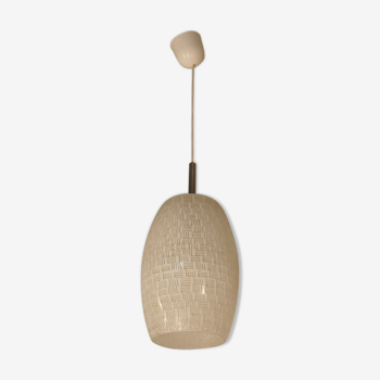 Lunel geometric textured glass hanging lamp