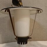 Plafonnier métal laiton vintage 50'