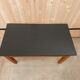 Table basse de ferme vintage - rénover plateau peint noir mat