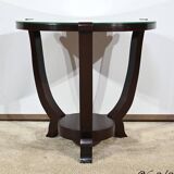 Mahogany pedestal table, Art Deco style – 1959
