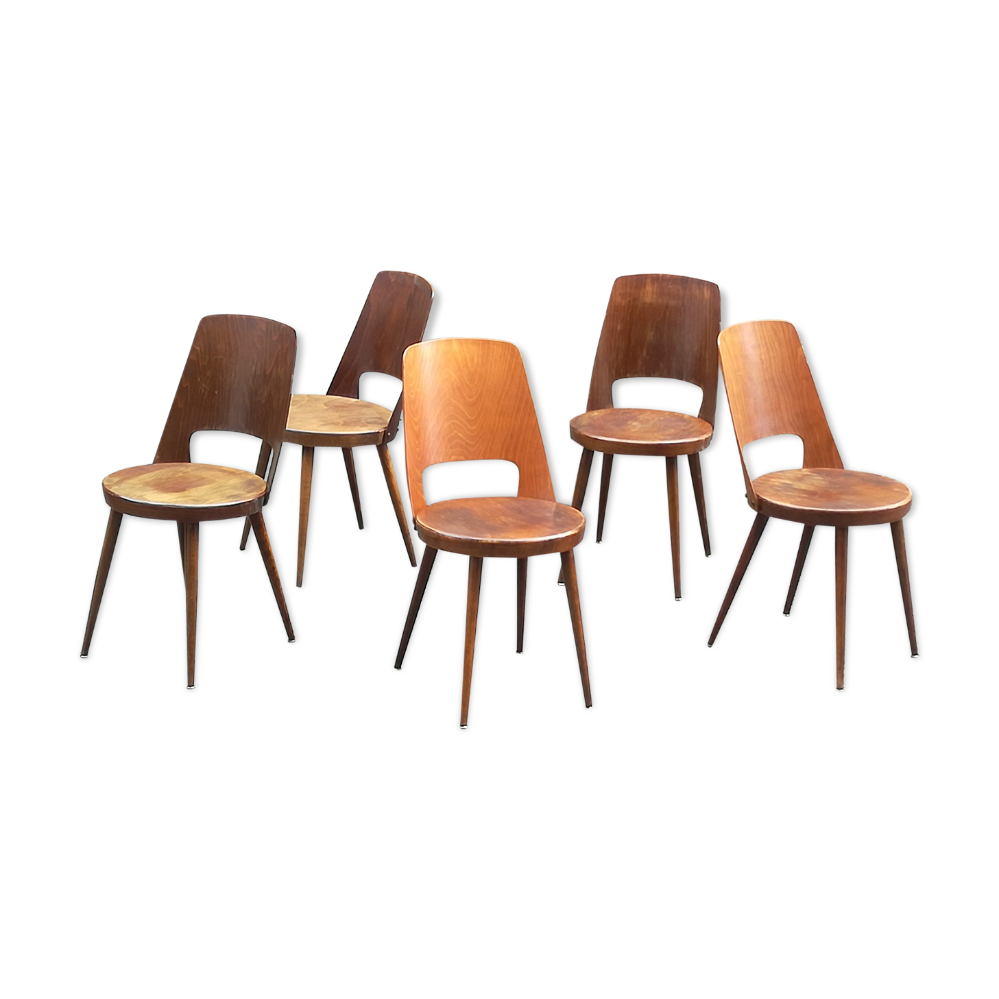 3 bistro chairs Baumann Mondor