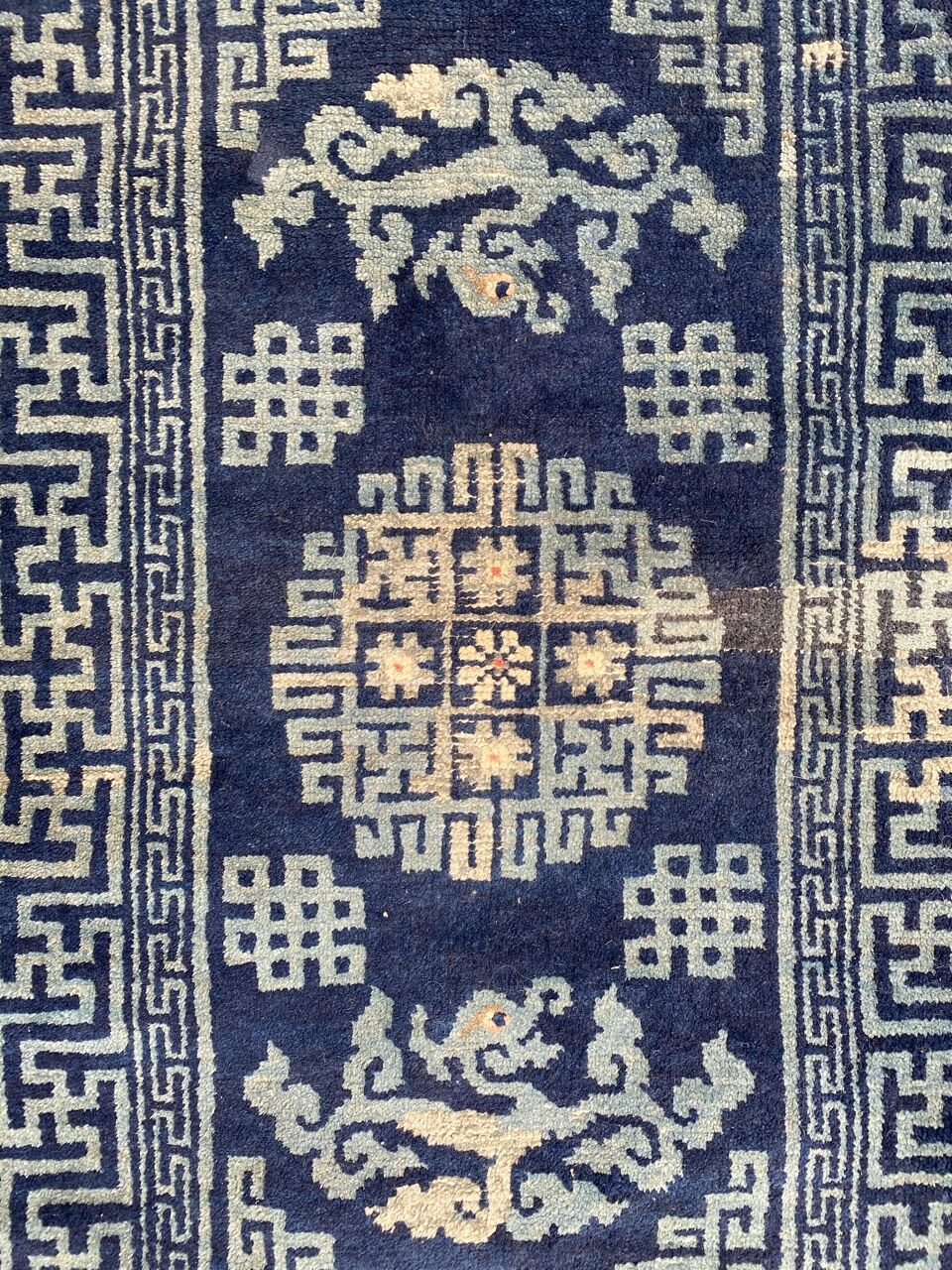 Ancient Chinese carpet 57x108 cm