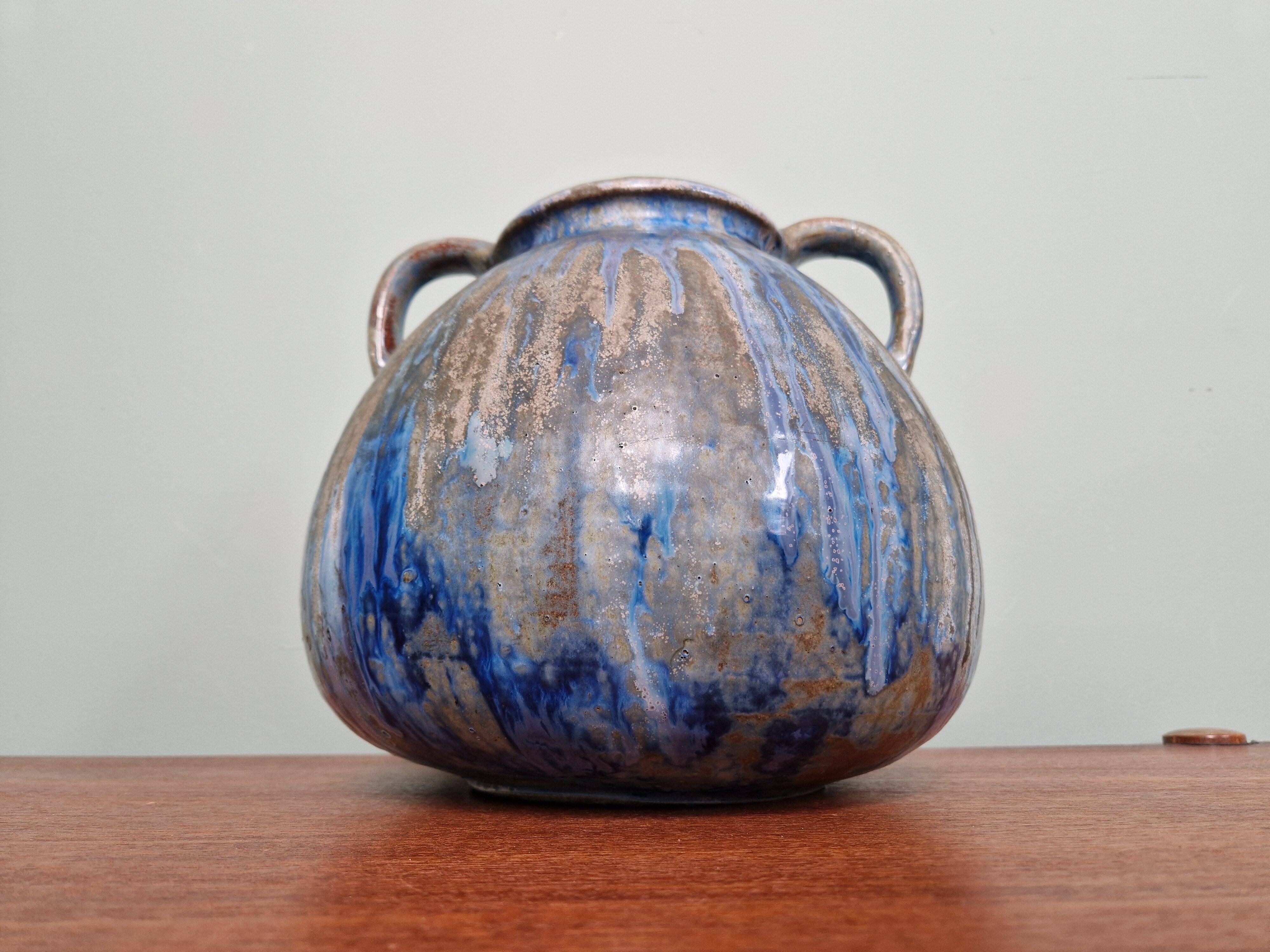 flamed stoneware vase, Roger Guérin (Bouffioulx, Belgium)