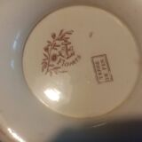 Superb and rare soup tureen, flowers model, clairefontaine faience