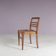 1950s side chair in beech wood by René Gabriel, France