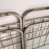 Set of 2 Art deco chrome beds, 1940s