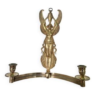 Large candlestick with winged caryatids