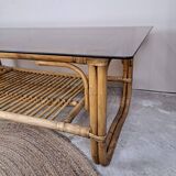 Rattan coffee table