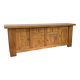 Brutalist 70's sideboard in solid elm