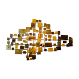 Brutalist wall art / bed head piece