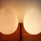 Opaline ovoid lamps