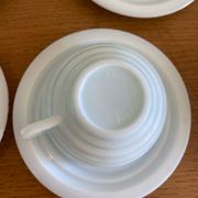 Art Deco coffee service in blue opaline