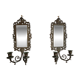 Paire d'appliques miroirs chandeliers XIX
