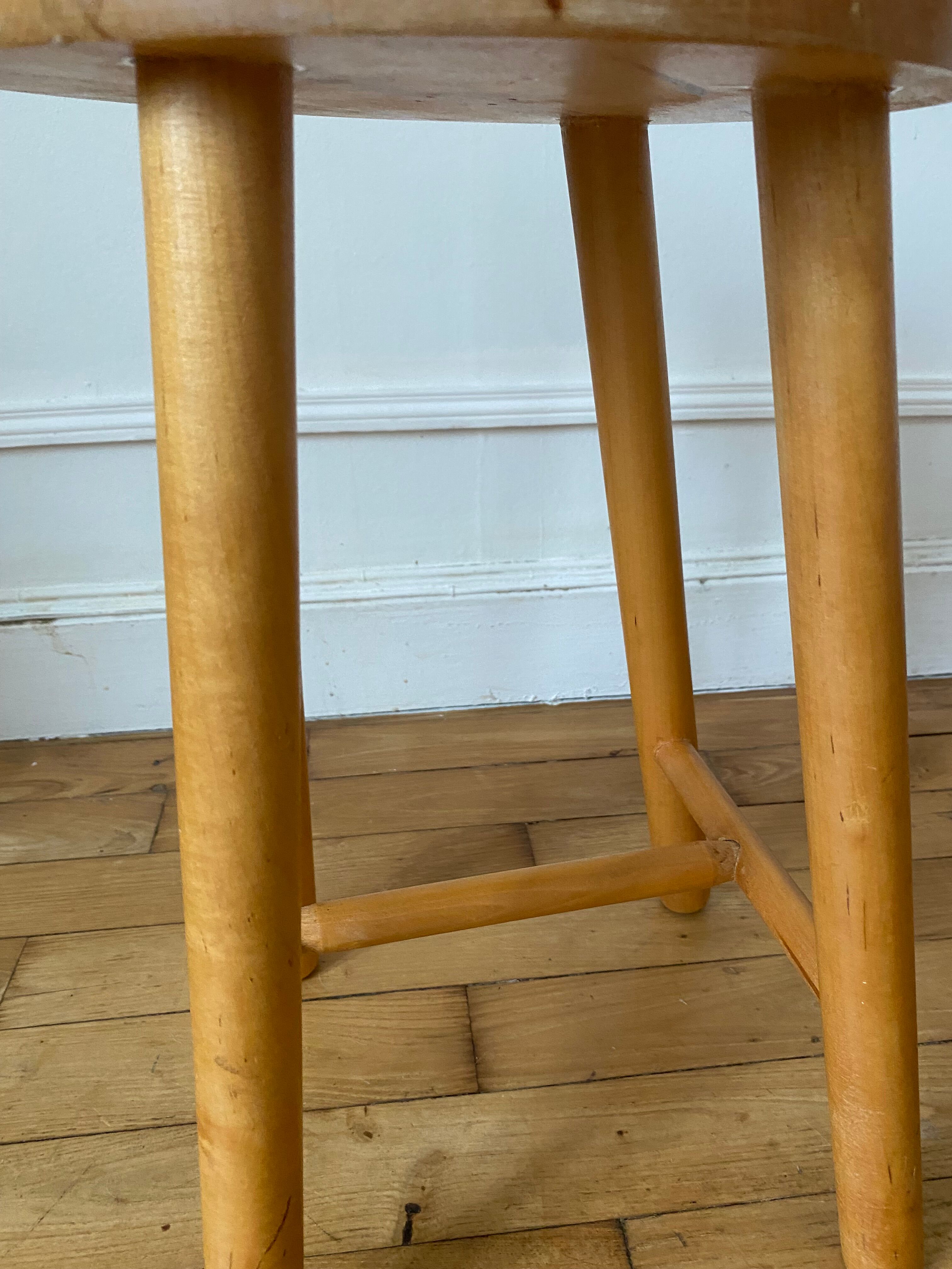 Vintage pine stool
