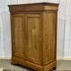 Small Louis Philippe 19th century cherry wood wardrobe with a drawer at the top