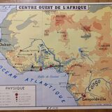 Old Morocco school map