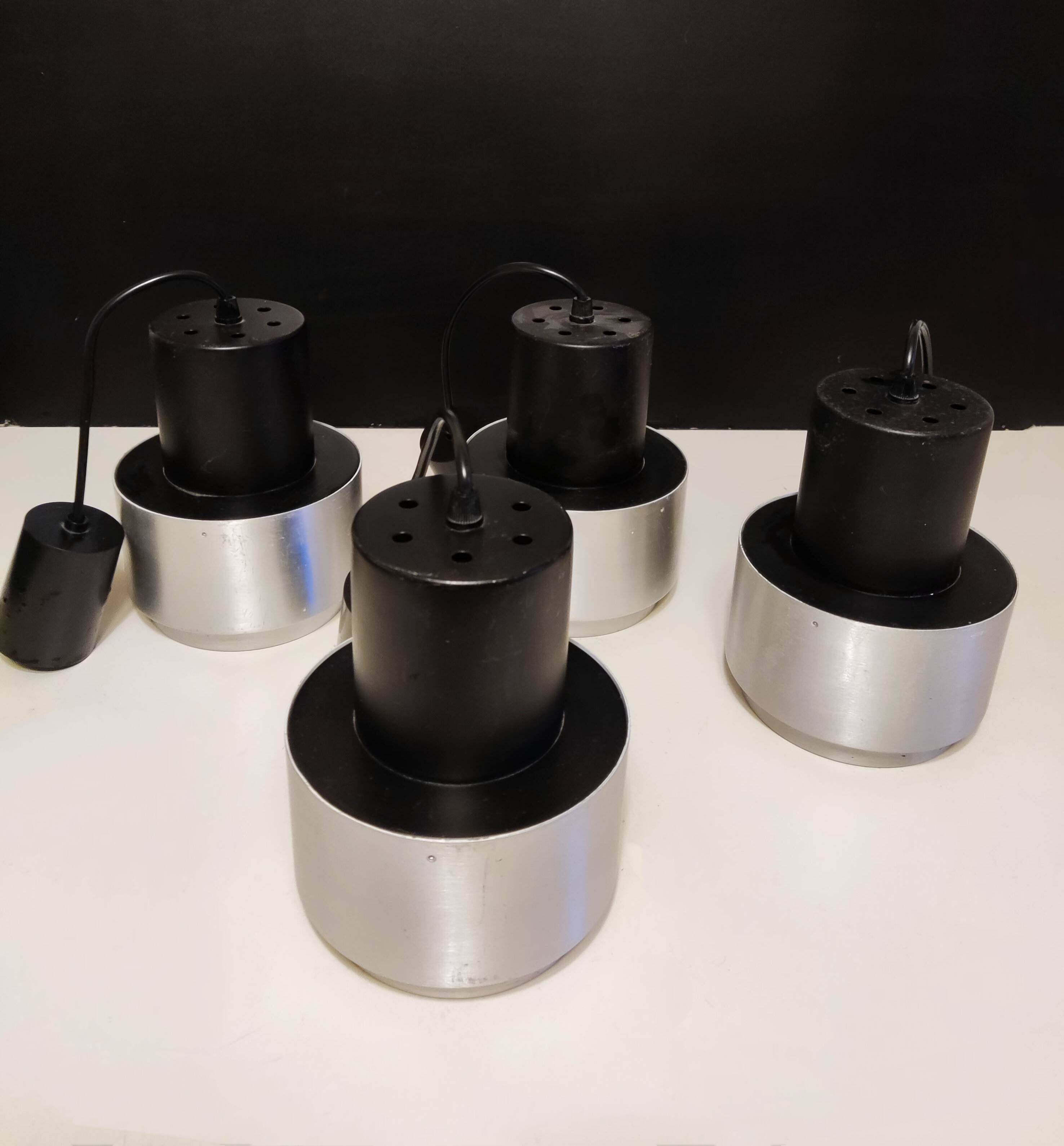 set of 4 vintage chandeliers