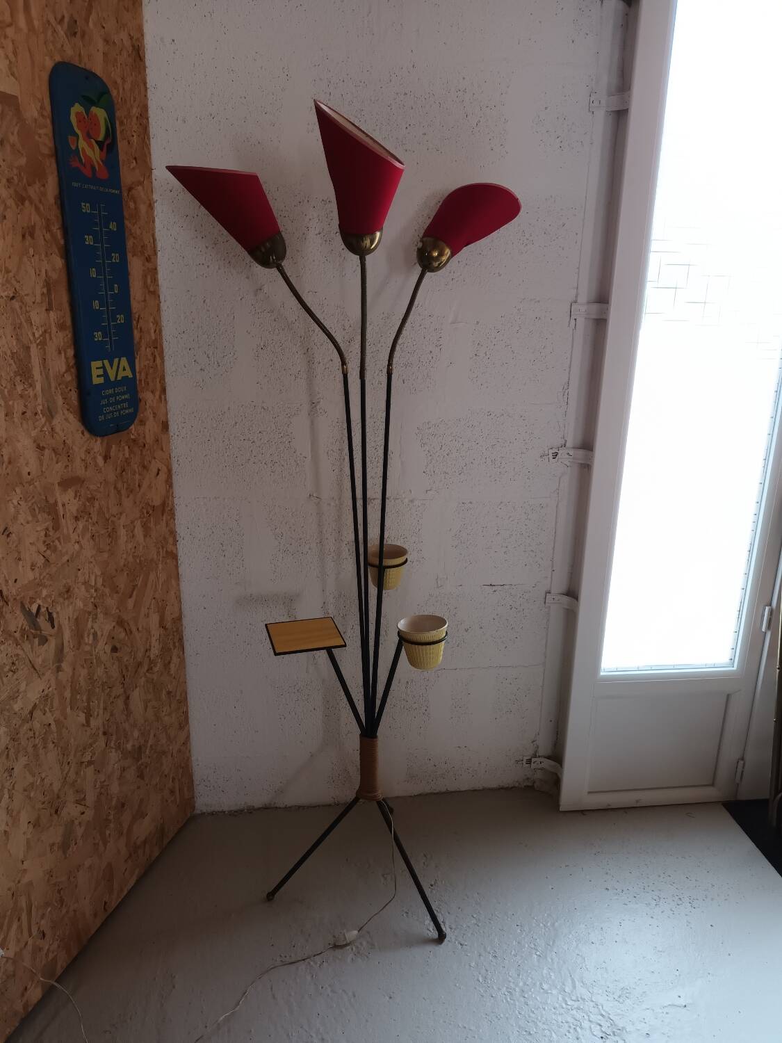Vintage tripod floor lamp