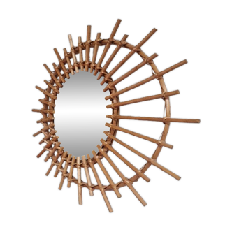 Rattan sun mirror 1960