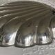 Silver-plated metal shell dish