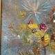 Old painting, still life with wild flowers signed Massard XX century