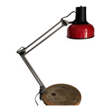 Vintage 1970 Lival P12 architect lamp Finland red steel - 65 cm