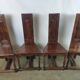 Renaissance moulded walnut chairs