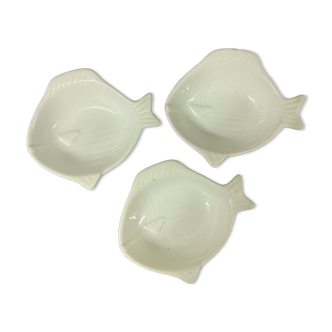 Set of three fish cups