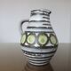 Green and grey ceramic pitcher 60s