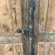 Weathered pine shutters