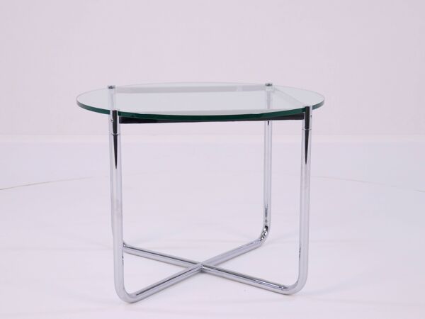 Table basse modèle MR par Ludwig Mies van der Rohe pour Knoll International, États-Unis, années 1980