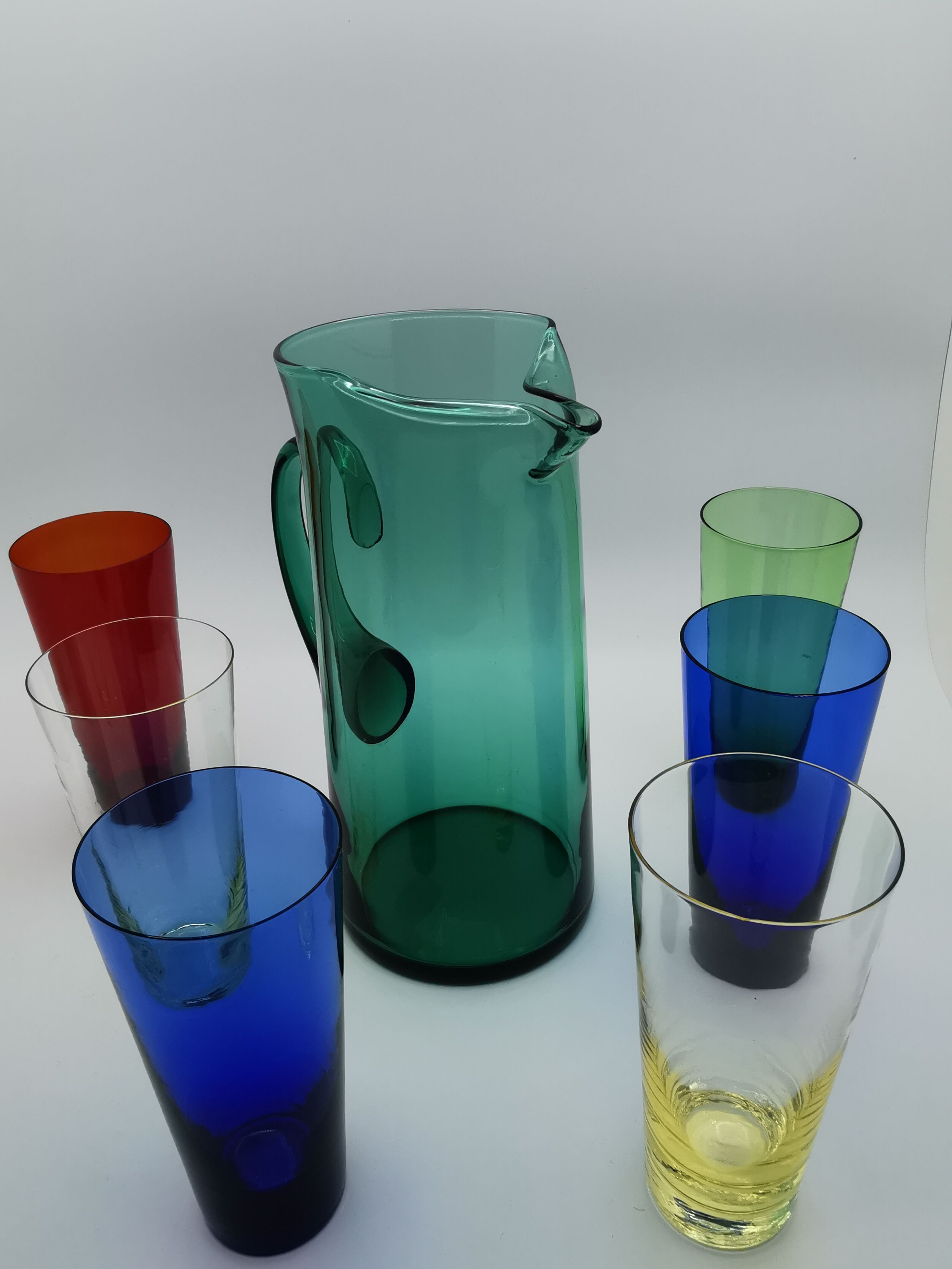 Vintage 1960s glass orangeade service