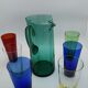 Vintage 1960s glass orangeade service