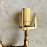 Pair of wall lights by Maison Arlus by Felix Agostini in bronze.