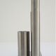 Sculptural vase stainless steel tubes design 70s space age letang remy