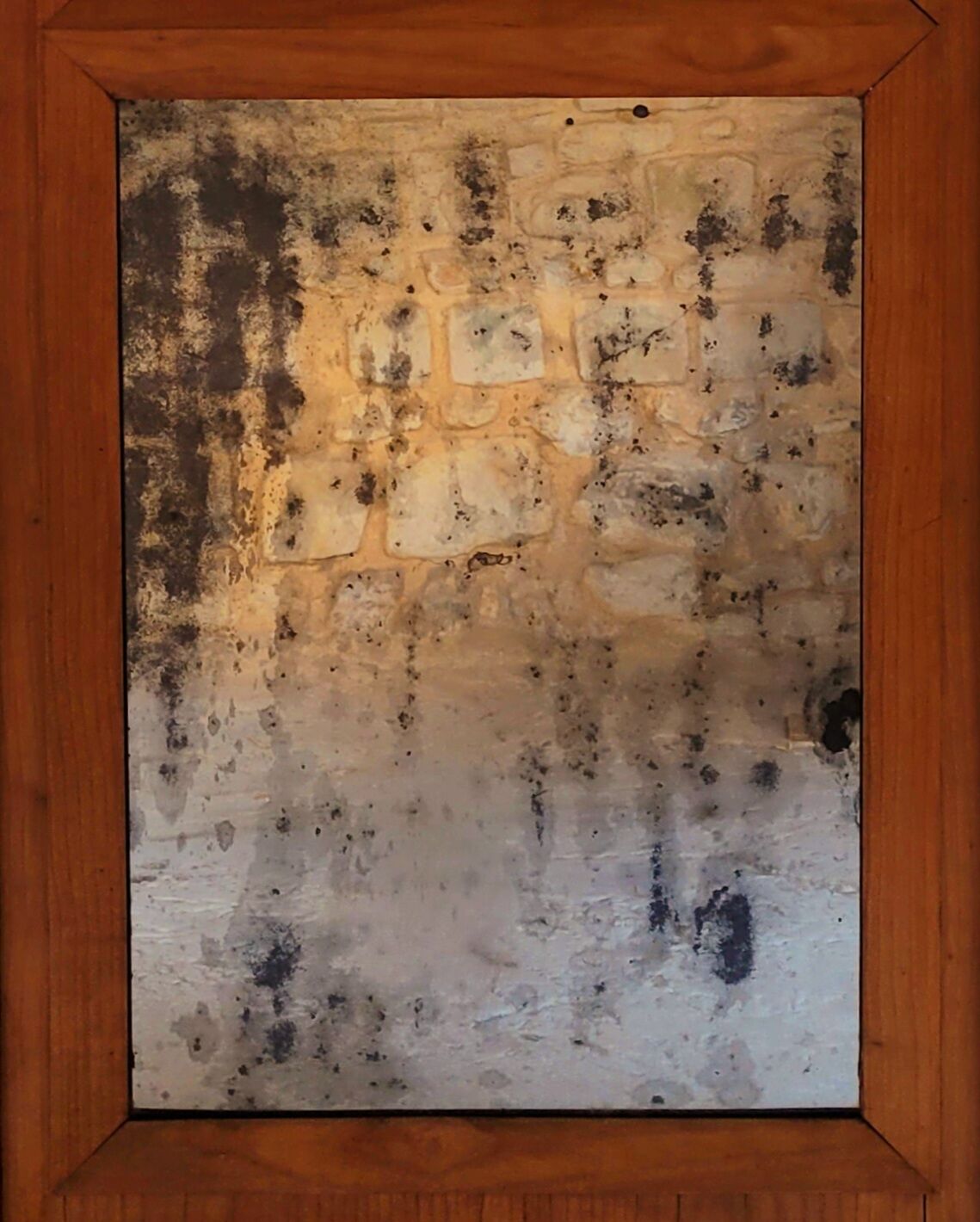 Antique 19th century fireplace trumeau mirror