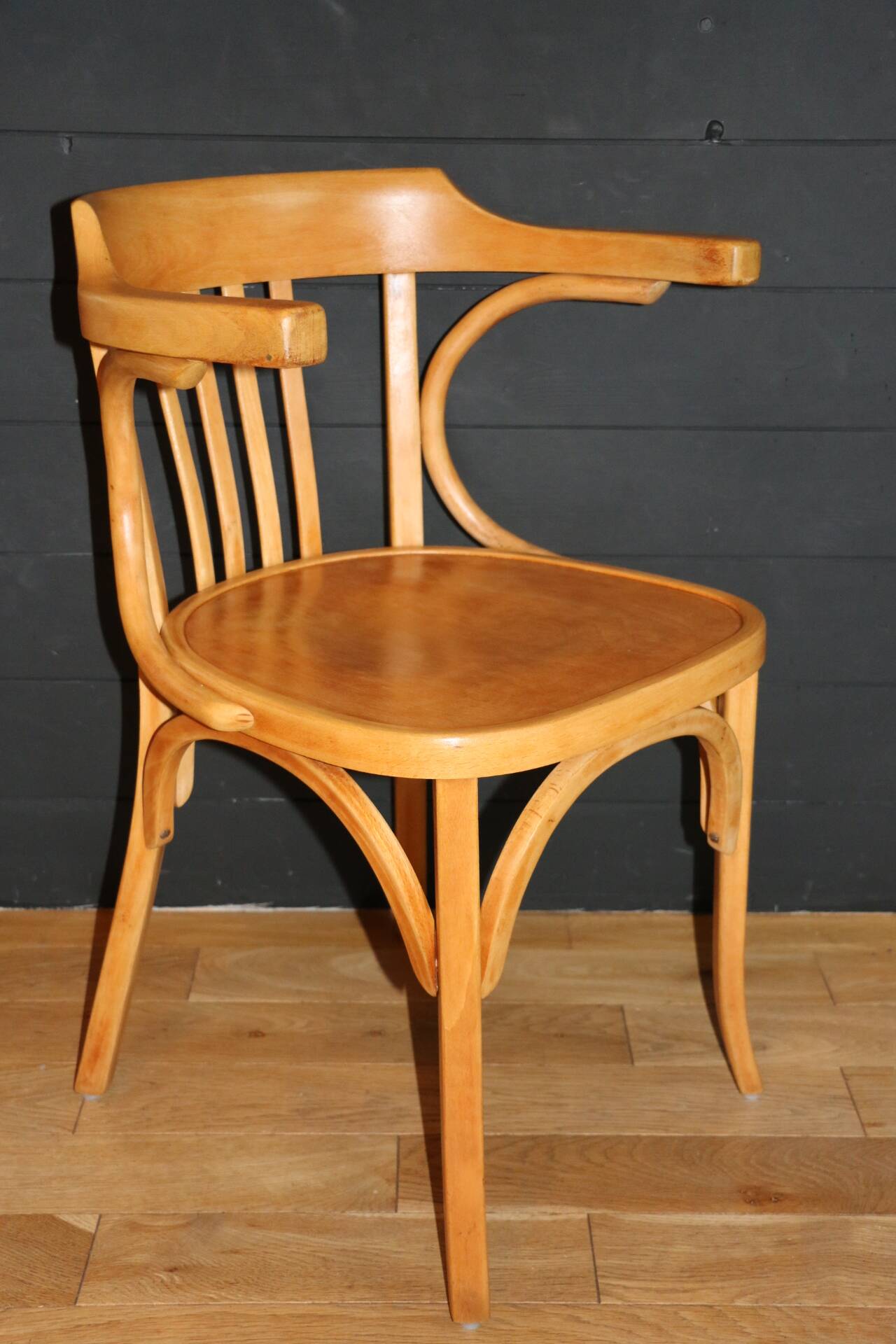 Light beech Baumann armchair
