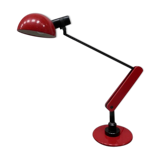 Red desk Guzzini lamp of the 1970s Italy